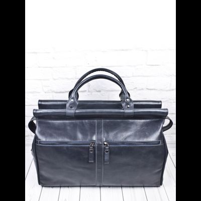 Кожаный саквояж Veano Premium blue (арт. 4004-54)