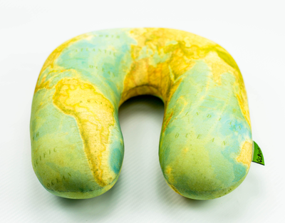 Дорожная подушка-подголовник антистресс "Карта Мира"