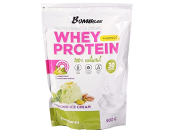 (BombBar) - Whey Protein - (900 гр) - (фисташковое-мороженое)