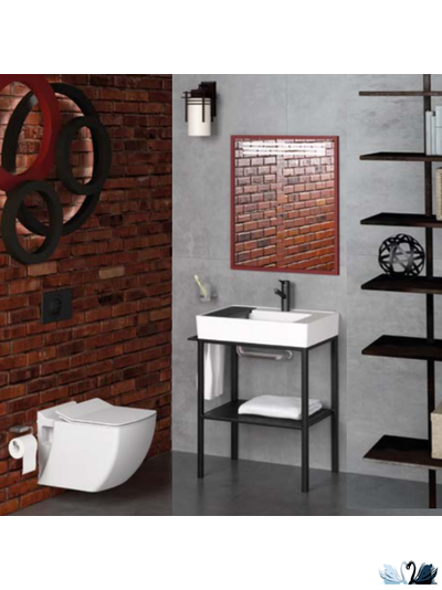 Кнопка смыва CREAVIT DROP Antrasit GP2002.04, графит матовая