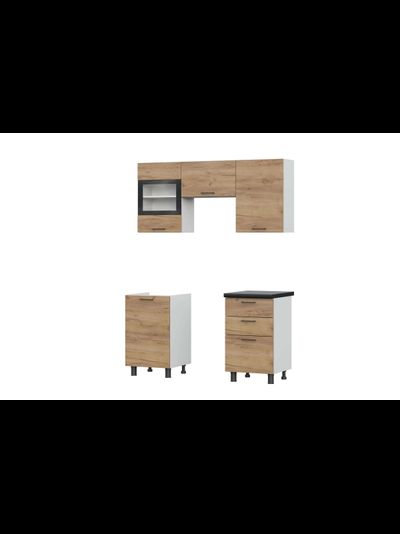 Аризона 1,6 м кухонный гарнитур Дуб золотой