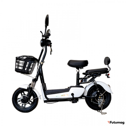 Электромопед GreenCamel Тайфун 400 (400W 48V12Ah ) быстросъем Белый