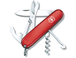 VICTORINOX Compact 1.3405, 91 мм, 15 функций, красный