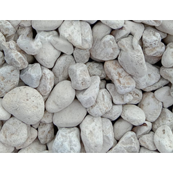 Бежевый мрамор галтовка, фракция 40-60 мм