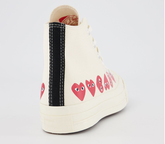 Кеды Converse Garcons Chuck Taylor Cdg белые высокие