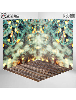 Фотофон 3D пазловый «Новогодний букет»