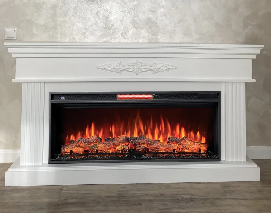 Линейный электрокамин Денвер