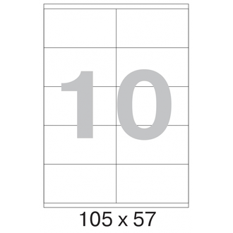 Этикетки А4 самоклеящиеся ProMEGA Label Basic, белые, 105x57мм, 10шт/л, 100л, 890728