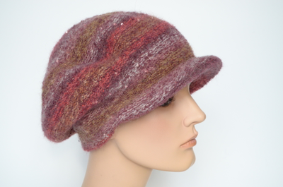 Бордовая женская кепка Вицио Италия 8032