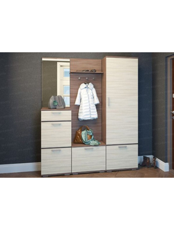 Прихожая "Ника-7" 1,6м (модульная) ЛДСП