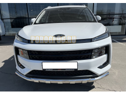 Защита переднего бампера двойная с перемычками d60/42 для JAC JS6 2022-