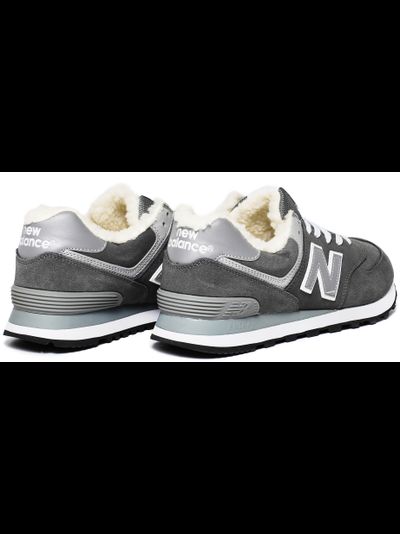 New Balance 574 Grey с мехом