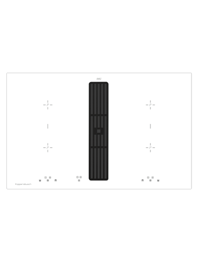 Индукционная варочная панель с вытяжкой Kuppersbusch KMI 8500.0 WR Black Velvet
