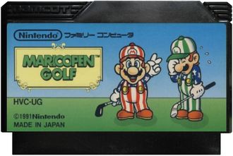 Mario open golf, Игра для Денди, Famicom Nintendo, made in Japan.