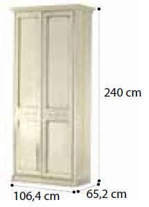 Шкаф 2-дверный