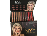 Набор из 12 матовых блесков NYX Lip gloss suit оптом