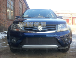 Защита радиатора Suzuki Grand Vitara 2012- black PREMIUM
