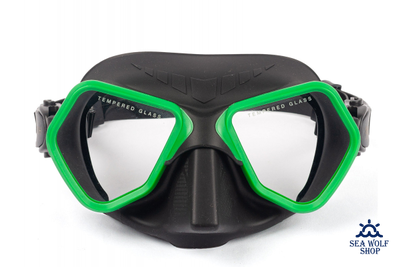 Маска для дайвинга Scuba Brothers TRITON BLACK/GREEN