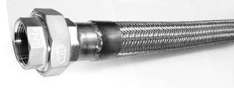 РВД Рукав высокого давления металлорукав из нержавейки 304 разъемное соединение американка (сгон) из