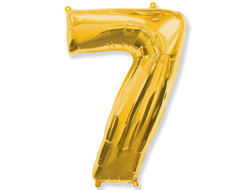 Фольгированная цифра-Золотая