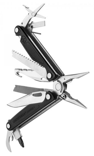 Мультитул LEATHERMAN Charge plus, 17 функций,  серебристый [832516]