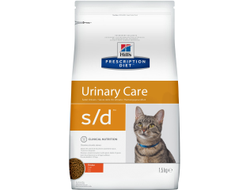 Корм для кошек Hills (Хилс) Prescription Diet s/d Urinary Care 1,5 кг , лечение МКБ, с курицей