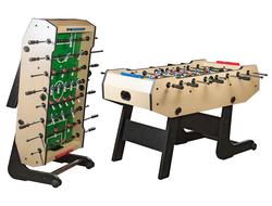 Игровой стол — футбол складной «Maccabi» (140×75×89, светлый)