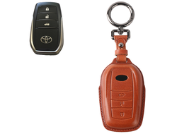 чёрный чехол для ключа toyota camry v55, v80, land cruiser 200, 300