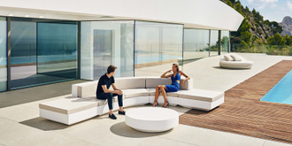 Диван модульный центральный Vela Sectional sofa circular armless Basic