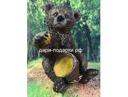 Медвежонок с медом 50*40см    4,5кг   полистоун Россия 4378/012643*