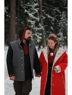 Стёганый мужской жилет "Родное тепло"