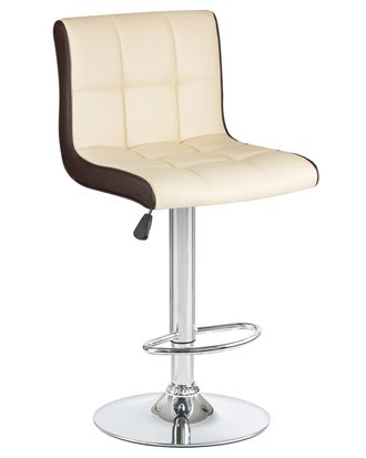 Барный стул LM-5006 кремово-коричневый