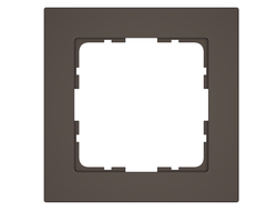 1L1001SH Рамка одинарная матовый шоколад