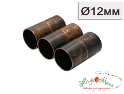 МАГНИТНАЯ ЗАСТЁЖКА "ЦИЛИНДР" -12мм - АНТИЧНАЯ МЕДЬ