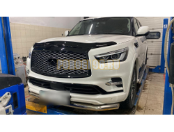 Защита переднего бампера d76  для Infiniti QX80