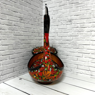 Лебедь большой с ковшами 50*40*23 см сувенирный с росписью Хохлома