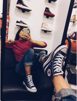 С чем надевать КЕДЫ CONVERSE СИНИЕ M9622 фото