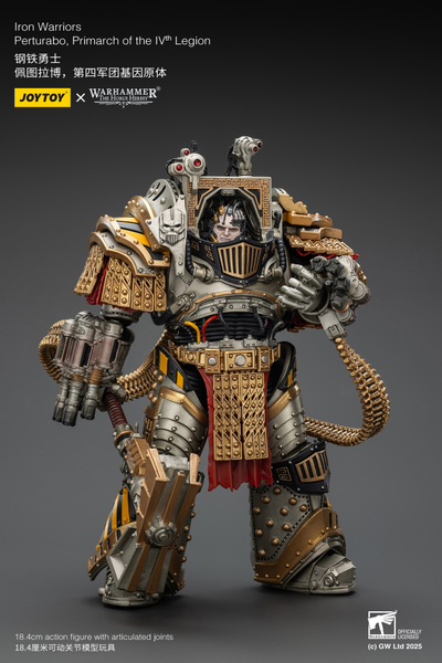 Пертурабо, примарх Железных Воинов (Warhammer Horus Heresy) - КОЛЛЕКЦИОННАЯ ФИГУРКА 1/18 Iron Warriors Perturabo, Primarch of the IVth Legion (JT01819) - JOYTOY