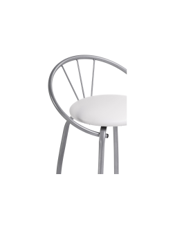 Стул на металлокаркасе Tankard белый полимер / светлый мусс
