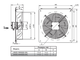 Вентилятор осевой AXW4E-350B-G5L настенный