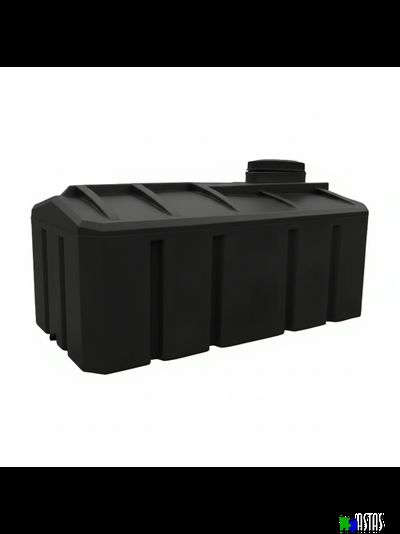 Емкость 1000 литров прямоугольная горизонтальная черная