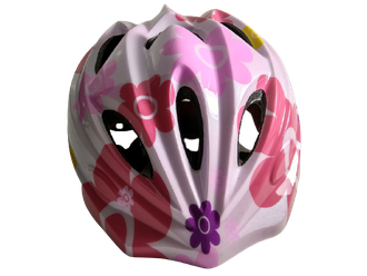 Шлем Bissfeed, детский, розовый цветок,  разм. 46-53 см