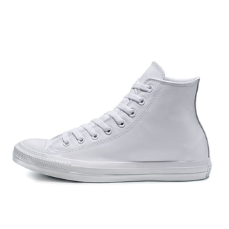 Кеды кожаные Converse Chuck Taylor All Star Monochrome белые высокие