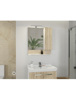 Зеркало-шкаф "Рига-70" дуб сонома