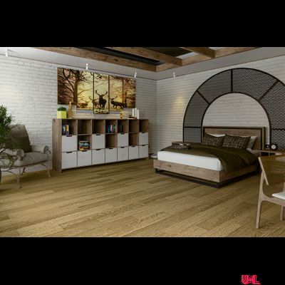 SPC ламинат Damy Floor Family Дуб Золотой / Golden Oak 190902EL-07F 43 класс толщина 4.0 мм с фаской замковый 2.635 м2