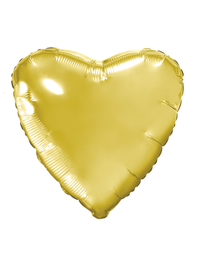 Сердце жёлтое 45см