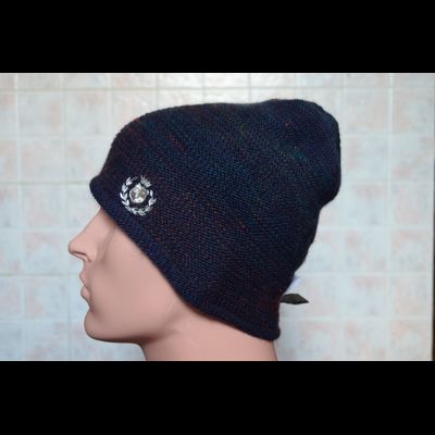 Двусторонняя шапка Vizio Италия 5669 синяя