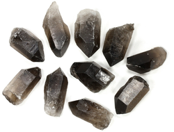 Кварц дымчатый, раухтопаз, кристаллы в ассортименте, Бразилия (32-35 мм, 10-15 г) №35758