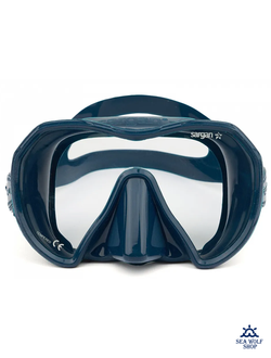Маска для дайвинга Sargan "СТАЛКЕР ПРО" синий силикон