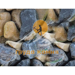 Чёрный кофе мраморная крошка галтованная, фракция 20-40 мм